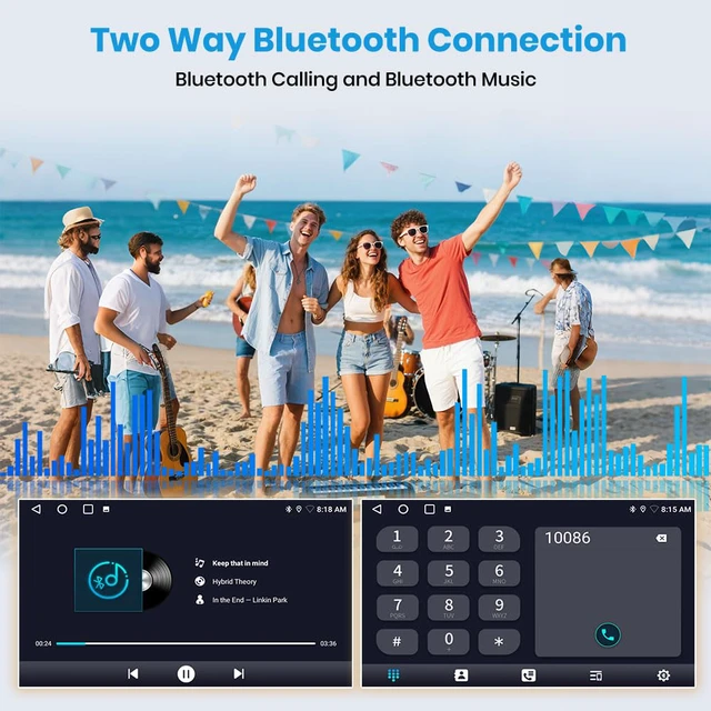 Alt view image 7 of 7 - 5G WiFi 64GB ROM Car Radio for Toyota Tacoma 2005-2015 Support JBL Sound System,Wireless CarPlay/Android Auto,9" HD IPS Display Support Rearview GPS DSP RDS,Upgrade BT 5.0 AM/FM