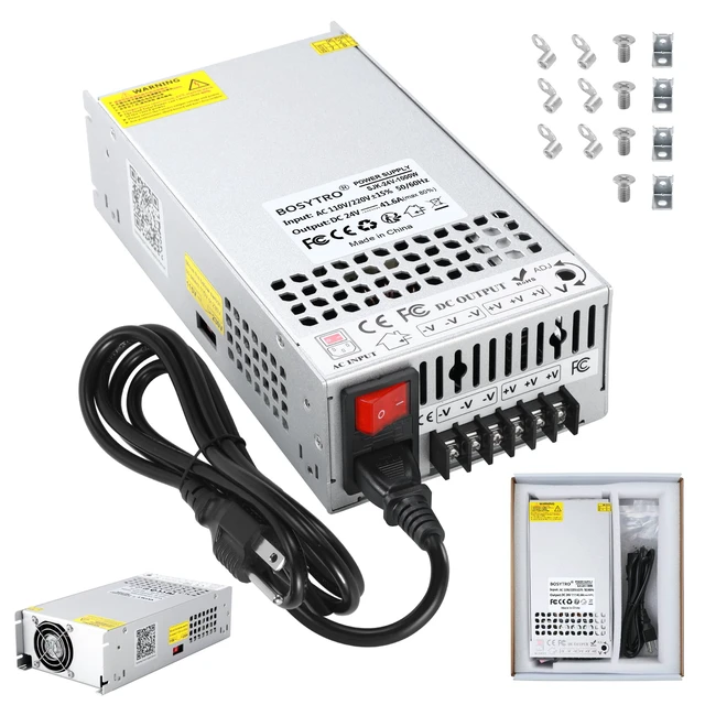Main image of Upgrade 24V 41.6A 1000W DC Switching Power Supply, Universal Transformers PSU AC110V/220V (SMPS), Upgraded Output Port with Power Cord, 24 Volt Power Supply for 3D Printer, CCTV, DC Motor