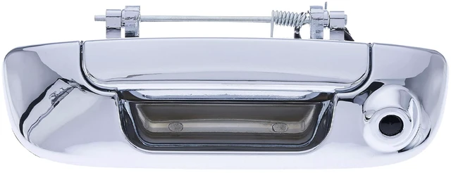 Main image of Chrome Tailgate Handle with Backup Camera Replacement for Dodge Ram 1500, 2500, 3500 (2002-2009) IP68 Waterproof Parking Grid Lines Available Easy to Install
