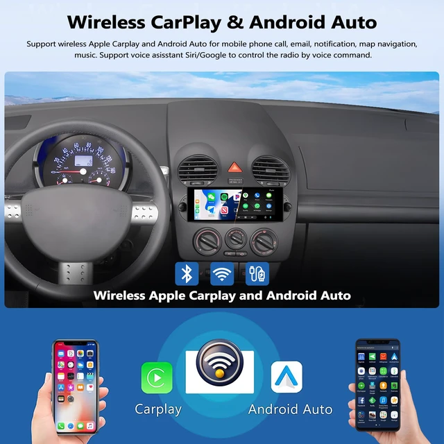 Alt view image 3 of 7 - 2G+64G Android 13 Car Stereo for Volkswagen VW Beetle 2004-2010 with Wireless CarPlay Android Auto 6.86" IPS Touchscreen Car Radio with Bluetooth GPS Navigation WiFi RDS FM Head Unit with Mirror Link