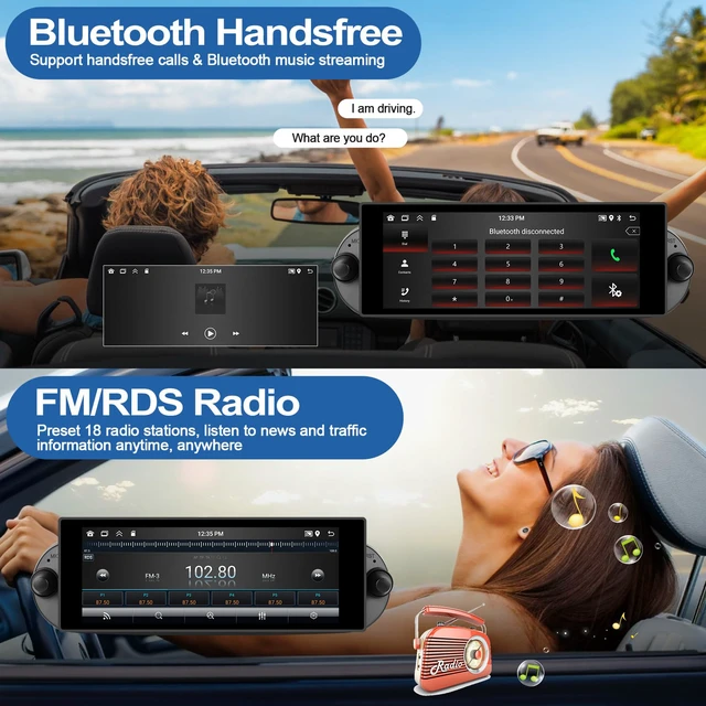 Alt view image 5 of 7 - 2G+64G Android 13 Car Stereo for Volkswagen VW Beetle 2004-2010 with Wireless CarPlay Android Auto 6.86" IPS Touchscreen Car Radio with Bluetooth GPS Navigation WiFi RDS FM Head Unit with Mirror Link