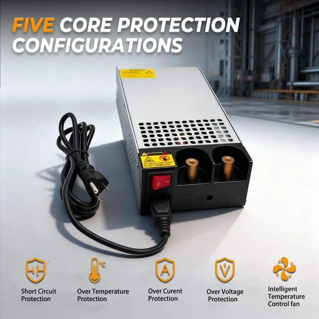Alt view image 6 of 7 - New Version AC to DC 48V 31A 1500W Power Supply,120V to 48V Converter/110V to 48V Converter for 48v RV, Pump, LED Strip, LCD Monitor (DC48V-31A-1500W)