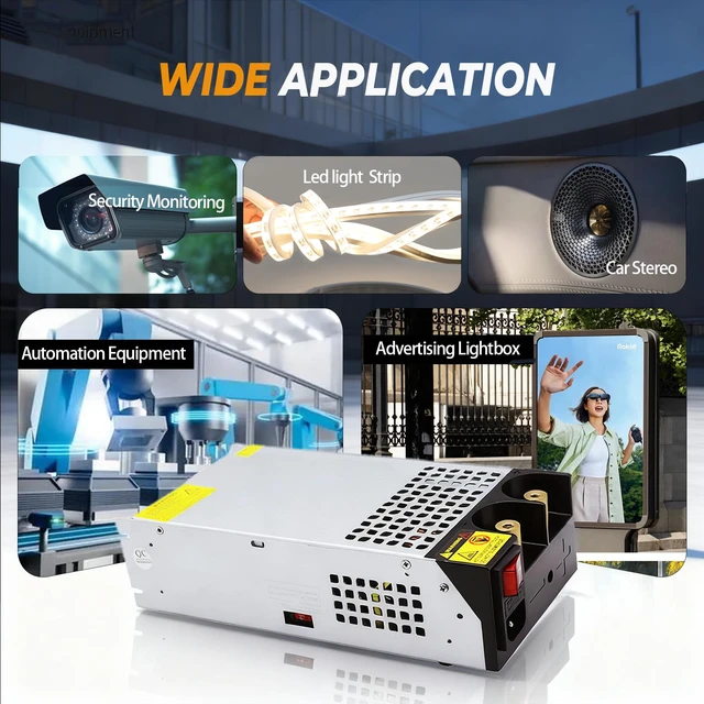 Alt view image 7 of 7 - New Version AC to DC 48V 31A 1500W Power Supply,120V to 48V Converter/110V to 48V Converter for 48v RV, Pump, LED Strip, LCD Monitor (DC48V-31A-1500W)