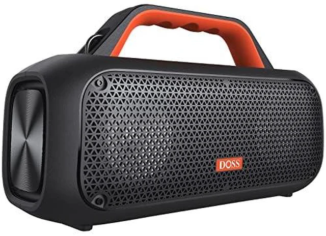 Main image of Extreme Boom Bluetooth Outdoor Speaker with 60W Mighty Sound, Deep Bass, 30H Playtime, USB-C, Bluetooth 5.3, IPX6 Waterproof with Portable Strap for Camping, Beach, Garage-Orange