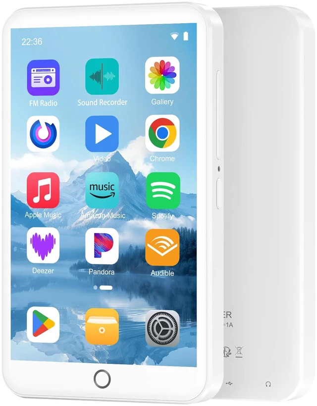 Main image of 96GB MP3 Player with Bluetooth and WiFi, Android 13 MP3 MP4 Player with 4" Touchscreen and Speaker, 3GB RAM & 32GB ROM, Spotify Music Player with Audible, Amazon Music, Play Store