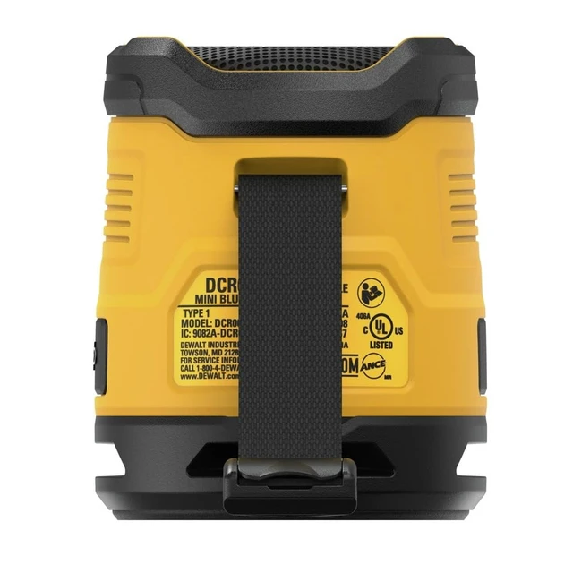 Alt view image 4 of 7 - DEWALT Bluetooth Speaker, USB-C Rechargeable, Jobsite (DCR008)