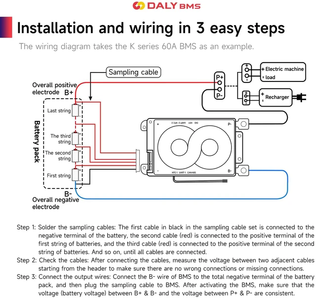 Alt view image 5 of 7 - Smart BMS 4S 12V 100A LiFePO4 with WiFi Bluetooth Module CAN RS485 Battery Management System. Real-Time Remote Monitoring. Designed for Energy Storage, RVs, Golf Carts, Trolling Motors