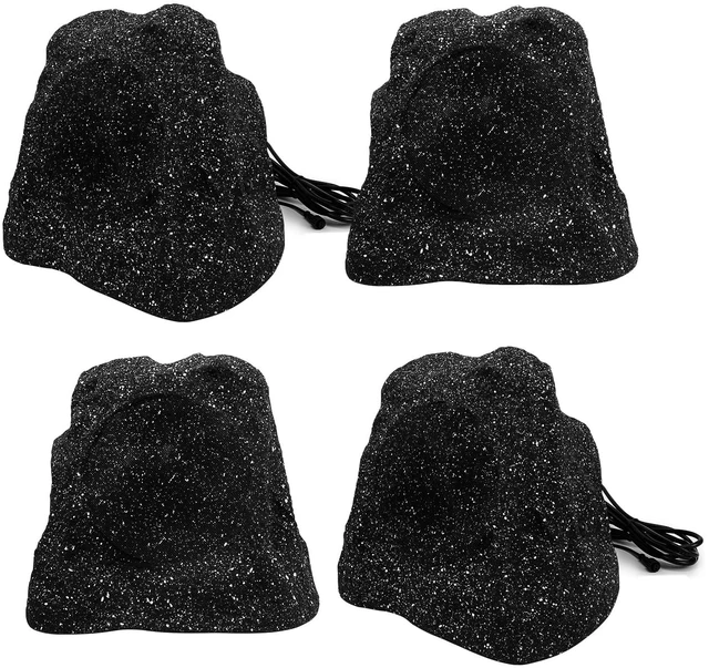 Main image of 6.5'' 800W Bluetooth Outdoor Rock Speakers System Waterproof Wired IPX7 with Superior Timbre. Ideal for Garden, Pool Area, Patio & Park (2 Pair)