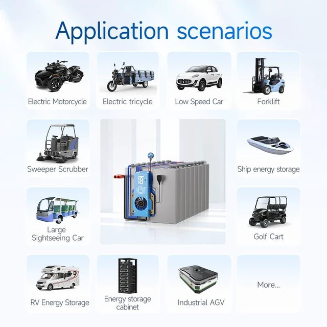 Alt view image 6 of 7 - DALY BMS 200A 4S - 8S Built in Bluetooth 1A Active Cell Balancing RS485 CAN for 12V - 24V LiFePO4/Li - ion/LTO Battery Packs Perfect for RV, Portable Power Station, Trolling Motor