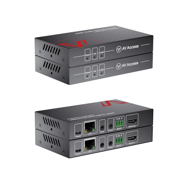 Main image of AV Access eARC Audio Extender 330ft, Send Dolby Atmos from TV to Receiver Over Cat5e/6, ARC Compatible, IR/CEC Control, Home Theater Audio Solution(eARC100)