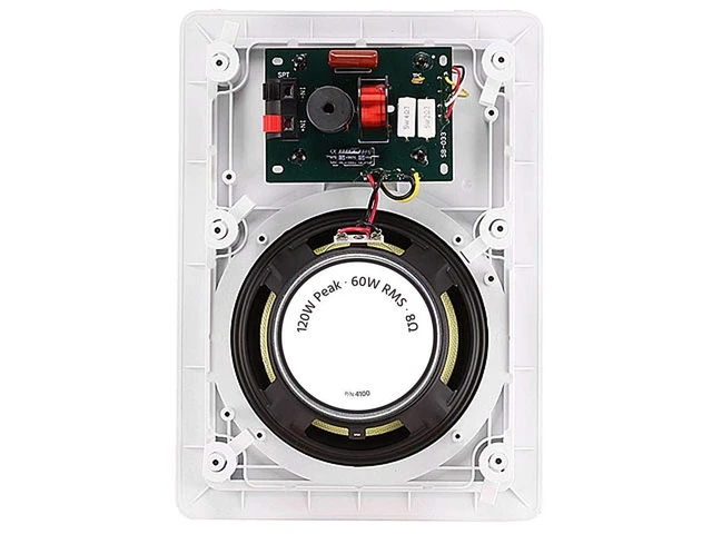 Alt view image 5 of 6 - 2-Way Aramid Fiber In-Wall Speakers - 6.5 Inch (Pair) Titanium Silk Dome Tweeters - Caliber Series