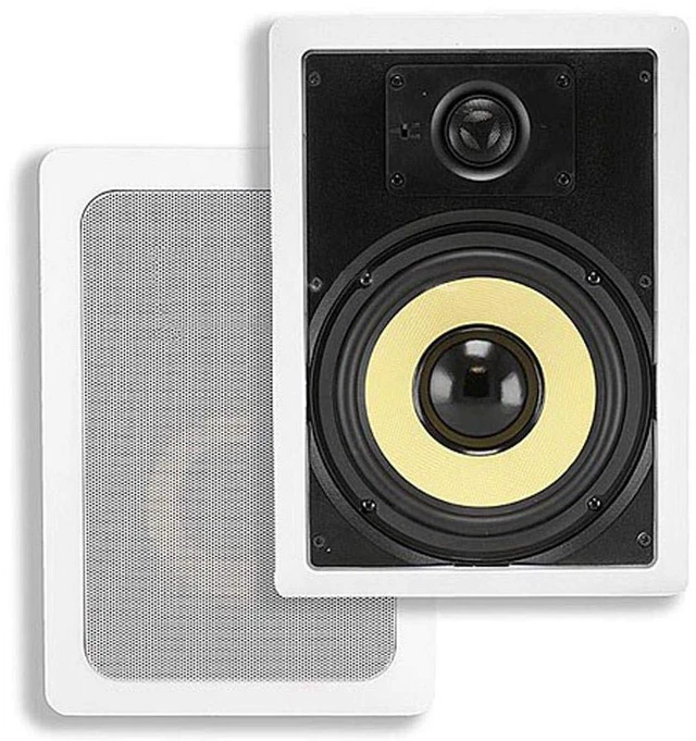 Main image of 2-Way Aramid Fiber In-Wall Speakers - 6.5 Inch (Pair) Titanium Silk Dome Tweeters - Caliber Series