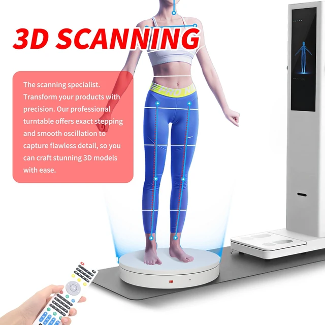 Alt view image 6 of 7 - Remote-Controlled Motorized Electric Turntable,Heavy Duty Rotating Display Stand,Speed-Adjustable Rotating Platform,Multi-Mode Photography Turntable for 3D Scan,Photography(19.7in/White)
