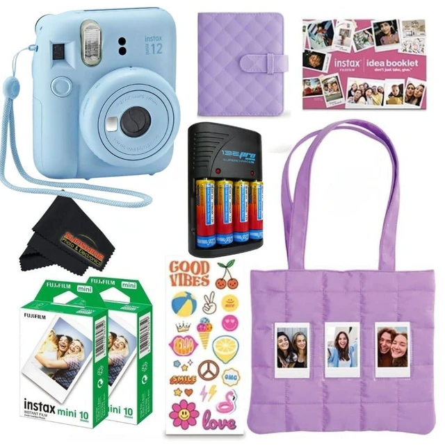 Main image of INSTAX MINI 12 Blue Bundle 2025 (2 Single Packs (20 Sheets), Pastel Blue (Holiday Bundle))