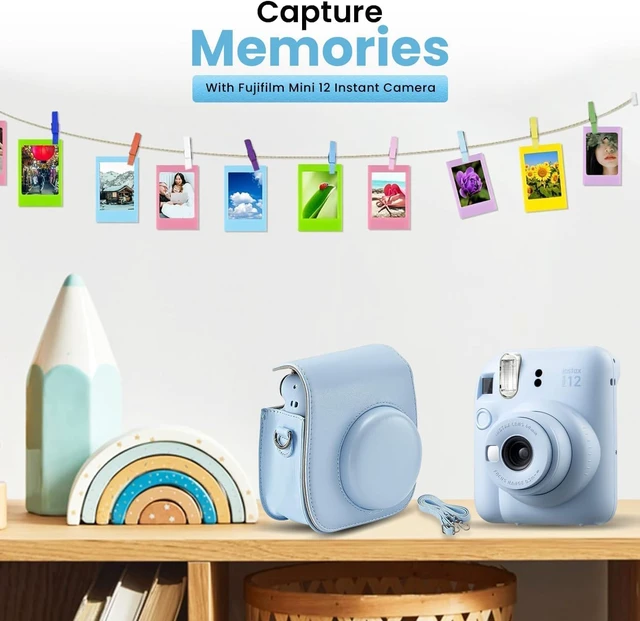 Alt view image 7 of 7 - INSTAX MINI 12 Blue Bundle 2025 (2 Single Packs (20 Sheets), Pastel Blue (Holiday Bundle))