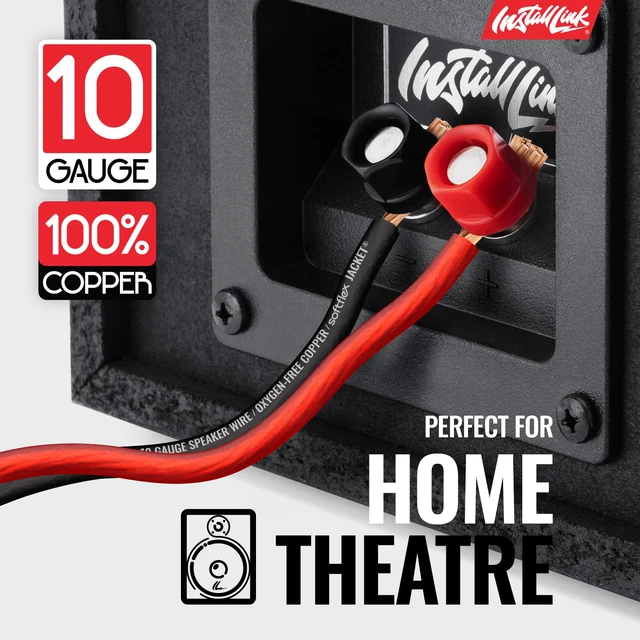 Alt view image 2 of 7 - 10 AWG Gauge Speaker Wire Cable (50 Feet) Stereo, Car or Home Theater, OFC