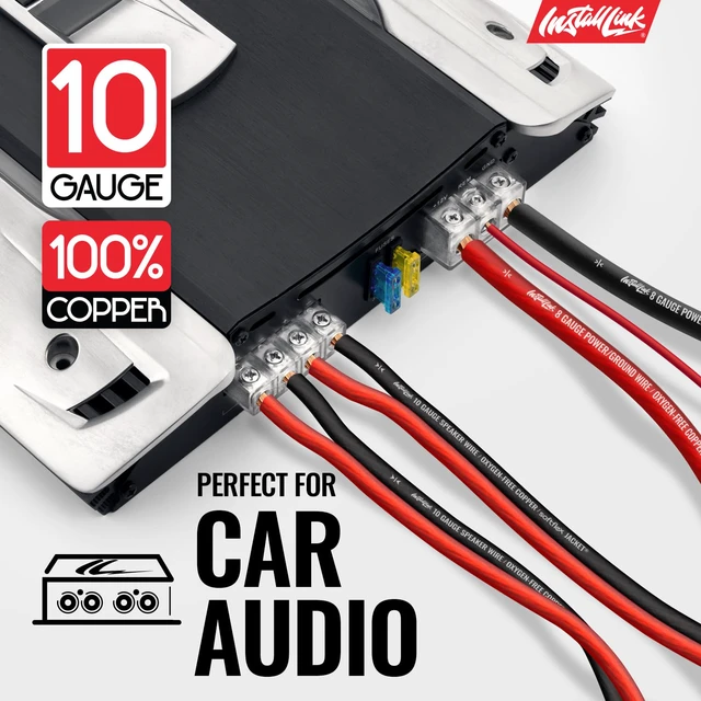 Alt view image 4 of 7 - 10 AWG Gauge Speaker Wire Cable (50 Feet) Stereo, Car or Home Theater, OFC