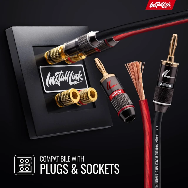 Alt view image 5 of 7 - 10 AWG Gauge Speaker Wire Cable (50 Feet) Stereo, Car or Home Theater, OFC