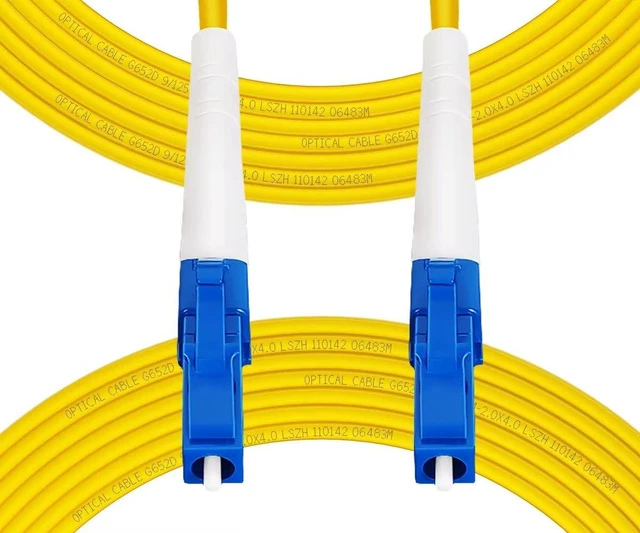 Main image of 75M(246ft) OS2 LC to LC Fiber Patch Cable Single Mode, Simplex, Length Option: 0.5M(1.6ft)-100m(328ft) 9/125µm 2.0mm Diameter Fiber Optic Cable Cord LSZH, OS1/OS2 Compatible