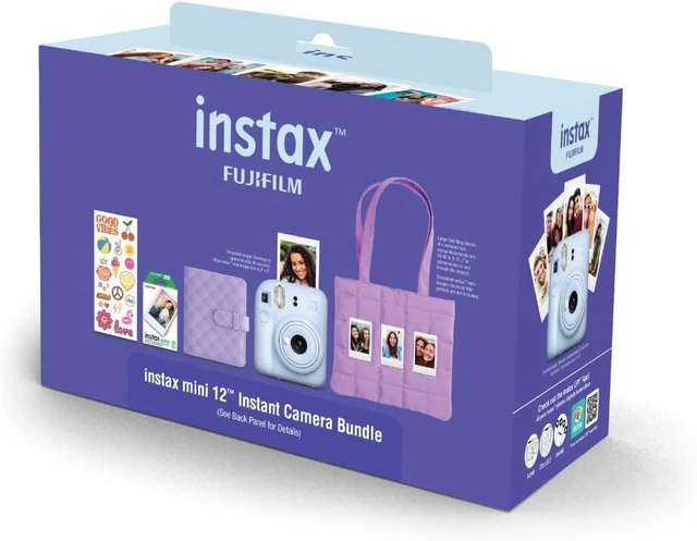 Alt view image 2 of 7 - INSTAX MINI 12 Blue Bundle 2025 (2 Single Packs (20 Sheets), Pastel Blue (Holiday Bundle))