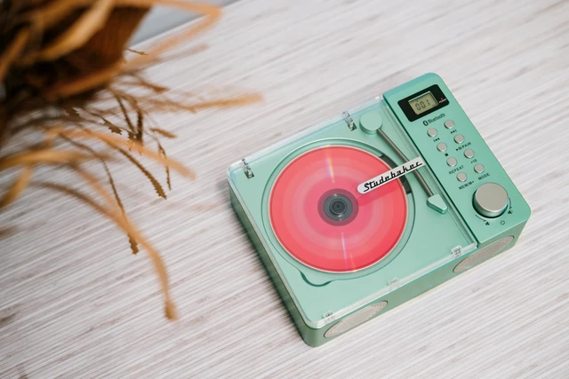 Alt view image 7 of 7 - SB3720 Portable Stereo Bluetooth CD Player with MP3 Playback, FM Radio, USB, and Built-in Rechargeable Battery (Teal)