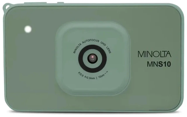 Main image of MNS10 Super Slim 48MP Camera, 4K Ultra Video, AI Filters (Teal) Built-in free Frameo app, WiFi, 16GB storage, translucent acrylic design