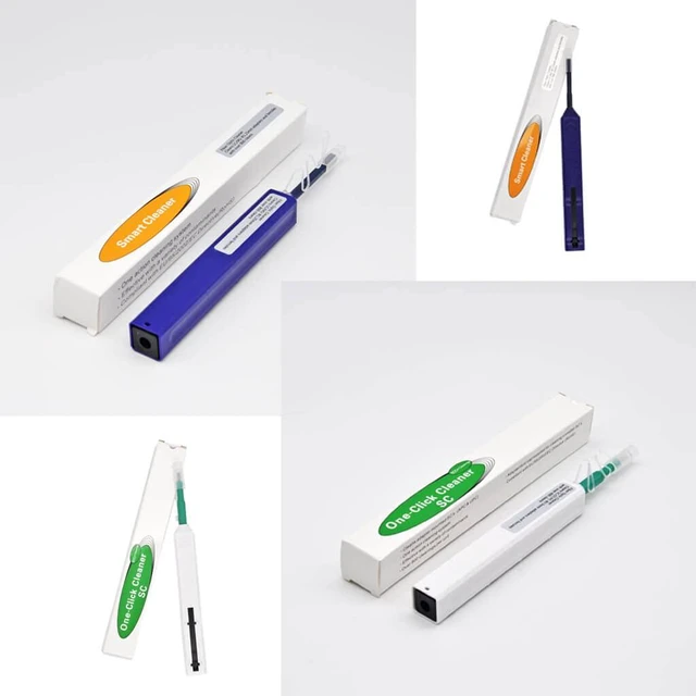Alt view image 4 of 7 - Fiber Optic Cleaning Kit Fiber Optic FTTH Cleaner Tools with 1.25mm / 2.5mm Fiber Optic Cleaner Pens and Cleaning Sticks Wipes for Cleaning FC SC ST LC MU Connectors