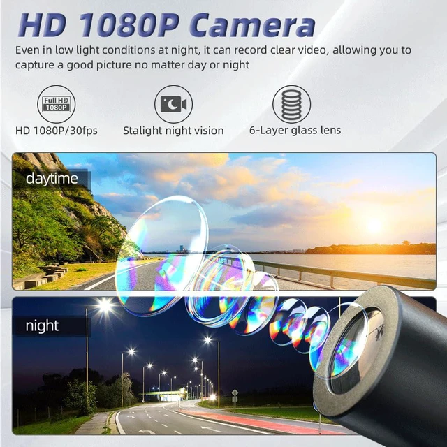 Alt view image 6 of 7 - WiFi Bicycle Rear Camera with Tail Light, WiFi HD 1080P 150° Wide Angle Lens Intelligent Vibration Detection Power on/Off Waterpoof Bike Dash Camera, Starlight Night Vision G-Sensor (Black2)
