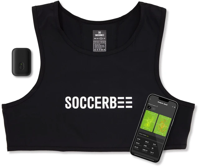 Main image of BEE PRO 2 - Sports GPS Tracker & Vest for Outdoor Sports (Small) | 30days Trial Included & Subscription Requierd | Soccer Training Equipment | Fitness Tracker (Large)