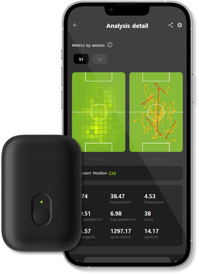 Alt view image 2 of 4 - BEE PRO 2 - Sports GPS Tracker & Vest for Outdoor Sports (Small) | 30days Trial Included & Subscription Requierd | Soccer Training Equipment | Fitness Tracker (Large)
