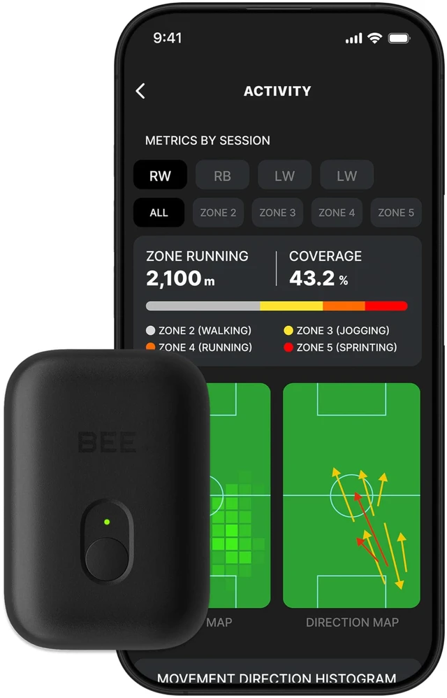 Alt view image 2 of 4 - BEE PRO 2 - Sports GPS Tracker & Vest for Outdoor Sports | 30days Trial Included & Subscription Requierd | Soccer Training Equipment | Fitness Tracker (Extra Large)