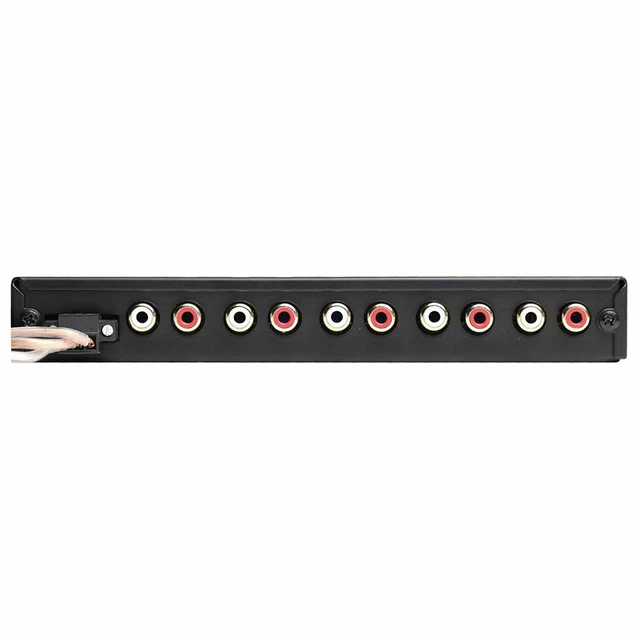 Alt view image 3 of 4 - ATEQ709 4-Band Audio Equalizer with Built-in 2-Way Crossover, 9 Volts, 1/2 DIN, re-amp EQ with Front/Rear Active Crossover, and Selectable 12dB high-Pass Crossover,Black