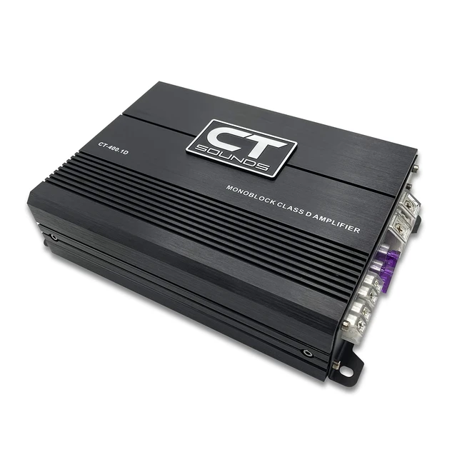 Alt view image 2 of 4 - CT-400.1D Compact Class D Car Audio Monoblock Amplifier, 400 Watts RMS