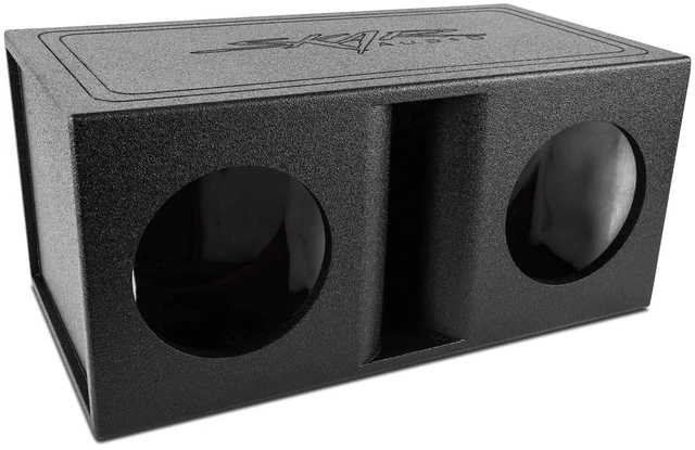 Main image of AR2X8V Dual 8" Universal Fit Armor Coated Ported Subwoofer Box with Kerf Port