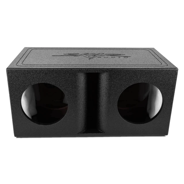 Alt view image 2 of 4 - AR2X8V Dual 8" Universal Fit Armor Coated Ported Subwoofer Box with Kerf Port