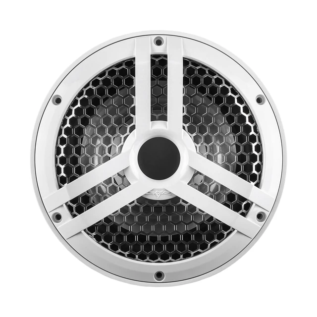 Alt view image 2 of 4 - SKM8WD2 8" 500W Max Power Dual 2 Ohm Marine Subwoofer (White)