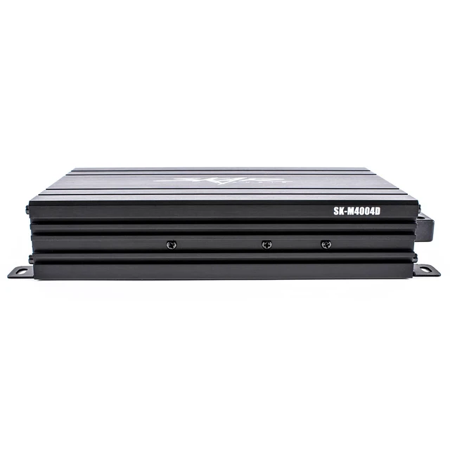 Alt view image 2 of 7 - SK-M4004D Compact Full-Range Class D 4 Channel Car Amplifier, 400W