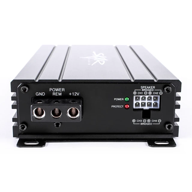Alt view image 4 of 7 - SK-M4004D Compact Full-Range Class D 4 Channel Car Amplifier, 400W