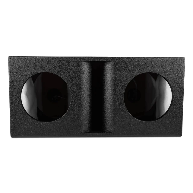Alt view image 3 of 4 - AR2X8V Dual 8" Universal Fit Armor Coated Ported Subwoofer Box with Kerf Port