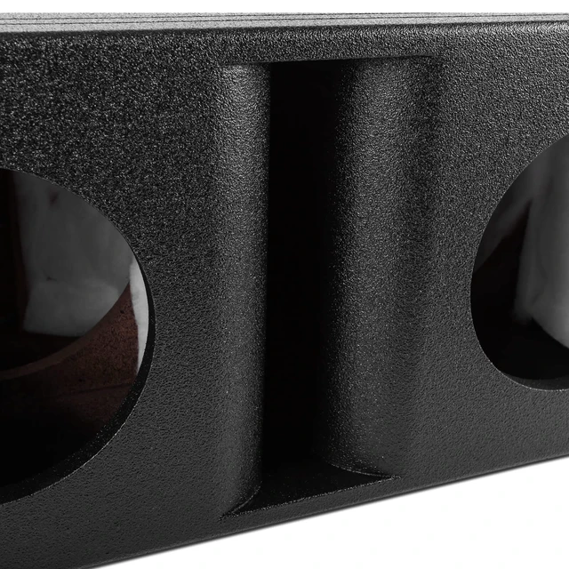 Alt view image 4 of 4 - AR2X8V Dual 8" Universal Fit Armor Coated Ported Subwoofer Box with Kerf Port