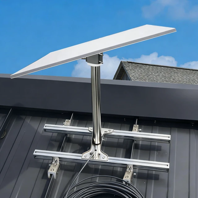 Main image of Gen 3 Starlink Roof Mount,Standing Seam Metal Roof Mount for Starlink Standard 4/4X,with Pipe Adapter,No Drilling Required,Adjustable,Strong Load-Bearing Capacity(for Starlink Gen 3)