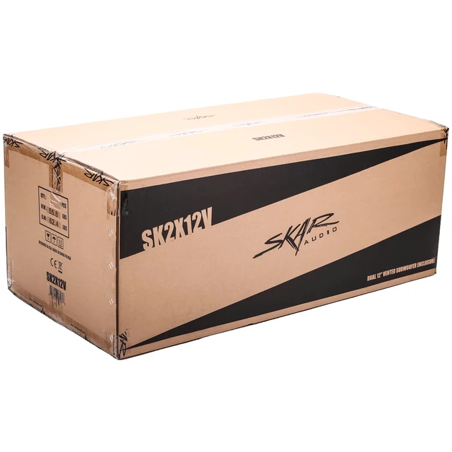 Alt view image 6 of 7 - SK2X12V Dual 12" Universal Fit Ported Subwoofer Enclosure