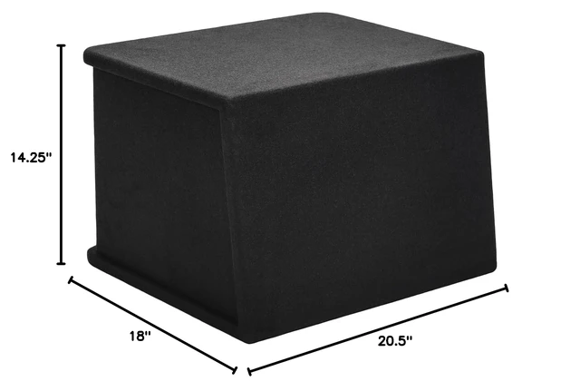 Alt view image 7 of 7 - SK1X12V Single 12" Universal Fit Ported Subwoofer Enclosure