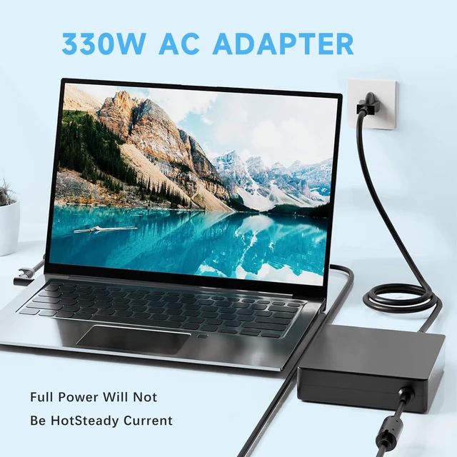 Alt view image 7 of 7 - 330W Laptop Charger Compatible with HP OMEN 17 Gaming Laptop OMEN 17 17-ck1000 17-ck2000 M34603-001 ADP-330BB TPN-DA60 M34531-003 19.5V/16.92A AC Adapter