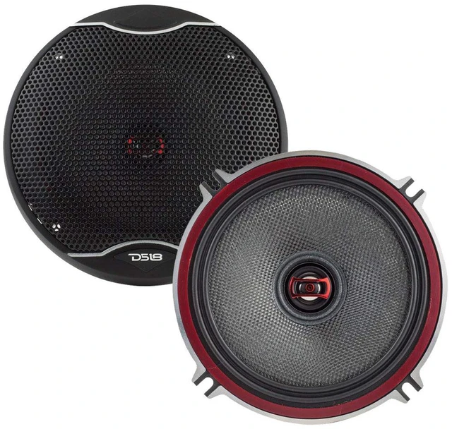 Main image of EXL-SQ5.25-5.25-Inch 3-OHMS High Sound Quality Speaker - Sleek Compact Design with A Chrome Finish - Superior Bass Response - 800 WATTS Max - Set of 2