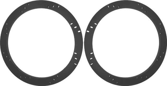 Main image of 12" Subwoofer Speaker Spacer Depth Extender Extending Ring - 1" thick - ID: 11 1/8" OD: 12 7/8" - 1 Pair - SSK12XXK - Stackable - Perfect For Framing Fiberglass Enclosures
