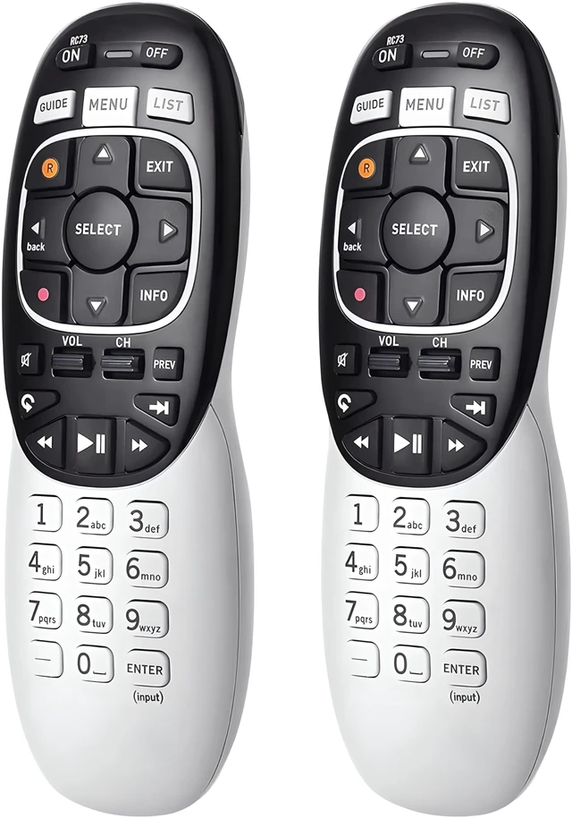 Main image of 2 Pack Buck AT&T DirecTV RC73 IR/RF Universal Wireless Genie Remote DirecTV Remote Control Replacement for HR20, HR21, HR34, HR44, HR54 DVR Satellite Dish Receivers & Streaming Devices