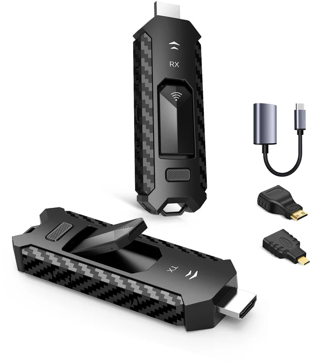 Main image of Wireless HDMI PRO- Transmitter and Receiver, Portable Multi-TVs Extender Kit, Plug and Play, Heat-Control, 5.8G/2.4G @60Hz 165FT/50M, Wirelessly Stream Video/PPT from Laptop to Multiple HDTVs/Monitors