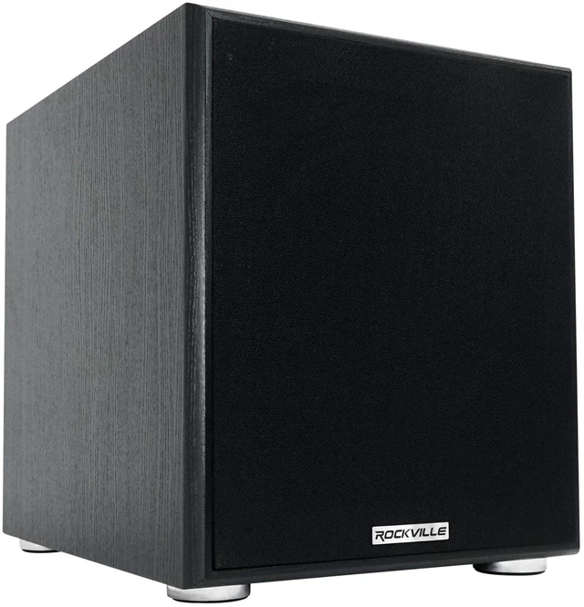 Main image of Rock Shaker 10 Black 600W Powered Subwoofer, Class-D Amp, Adjustable Crossover, MDF Enclosure, for Home Theater and Studio