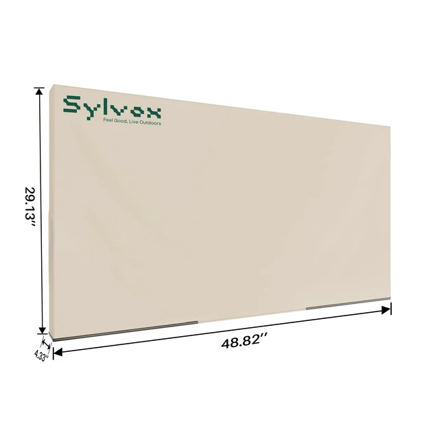 Alt view image 2 of 4 - 50'' - 55'' TV Cover Weatherproof Outdoor TV Screen Cover, 600D Oxford fabric Waterproof Dustproof, and Moisture Resistant, with remote control pocket Suitable for outdoor TV protection
